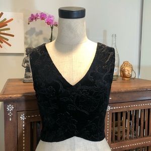 Staring at Stars Velvet Crop Top